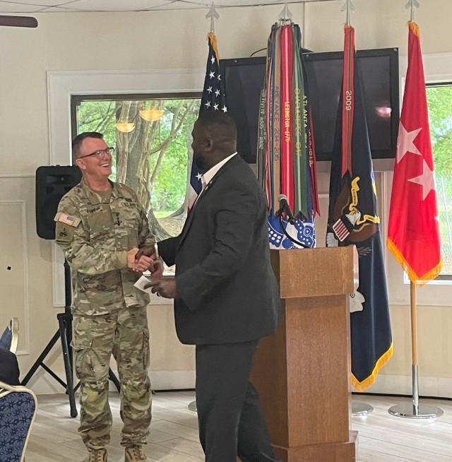 Gen. Paul E. Funk II, U.S. Army Training and Doctrine Command, commanding general, was the guest speaker at the Hampton Roads Chapter of The ROCKS, Inc. luncheon