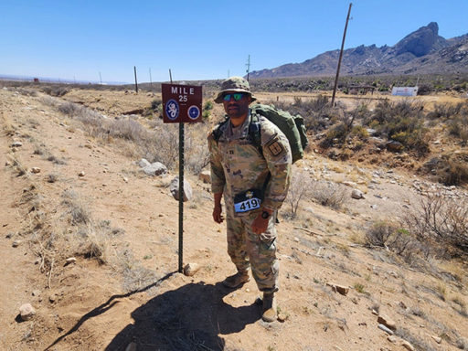 ODS officer marches to honor the legacy of Bataan