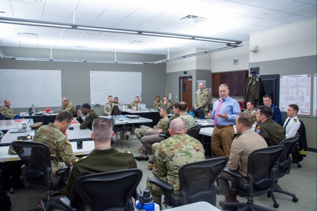 Practicum prepares students for division assignments in large-scale combat operations